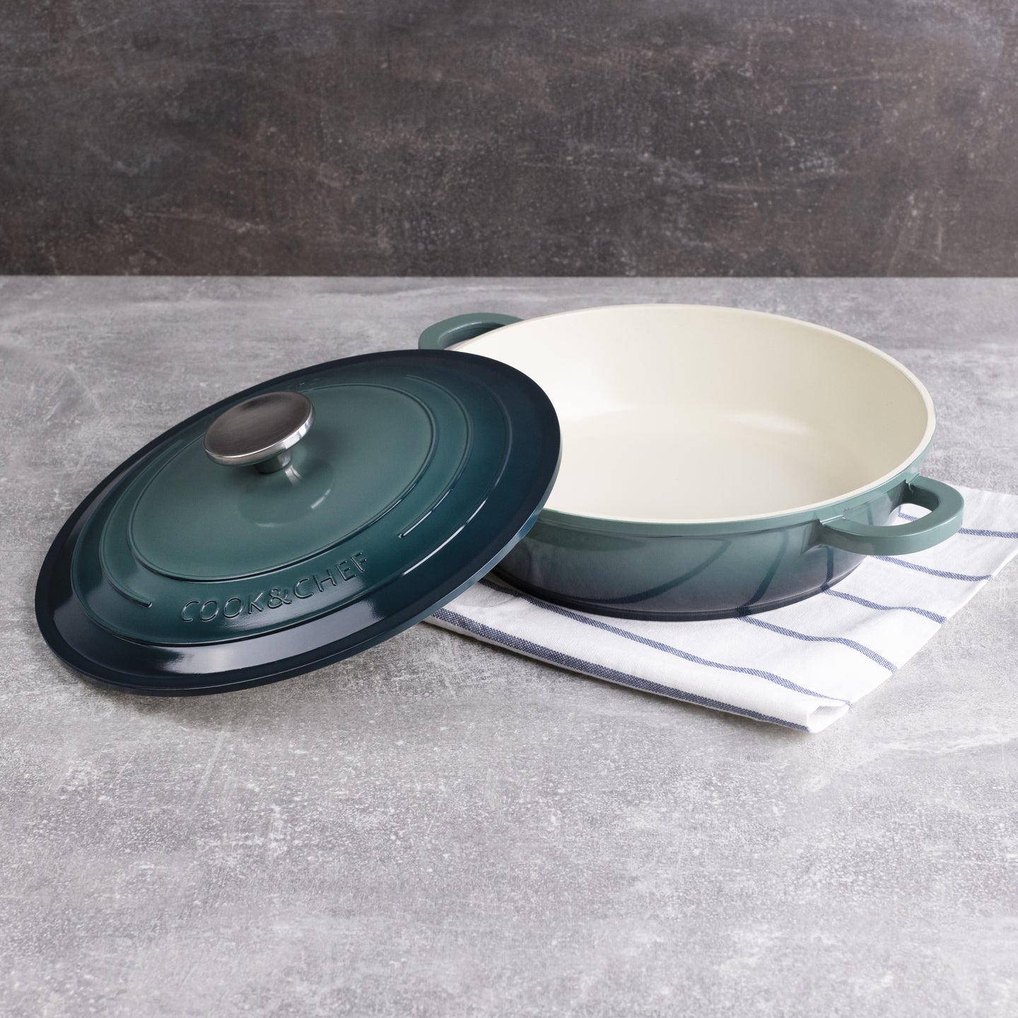 Cacerola baja Bergner Aluminio fundido 24 cm - Excalibur (1)